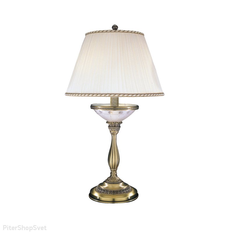 Настольная лампа с текстильным абажуром P 4660 G