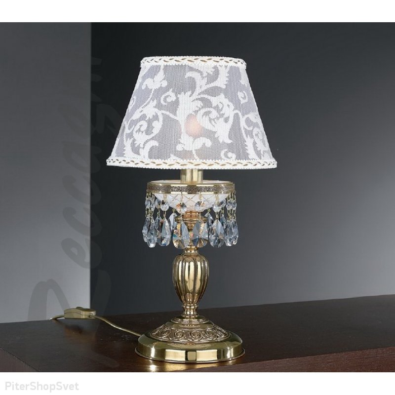 Настольная лампа с текстильным абажуром P 7130 P
