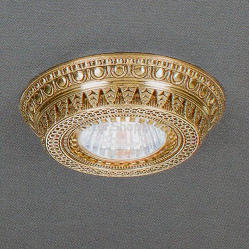 Встраиваемый светильник из латуни золотого цвета SPOT 1097 Oro
