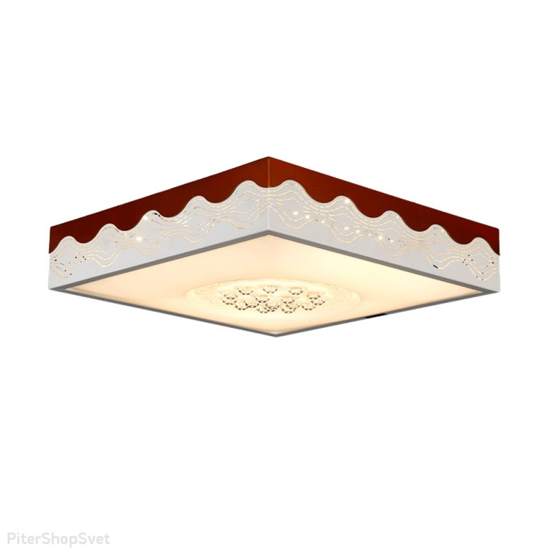 Светодиодный светильник «Lux» 1-5035-WH+BR Y LED