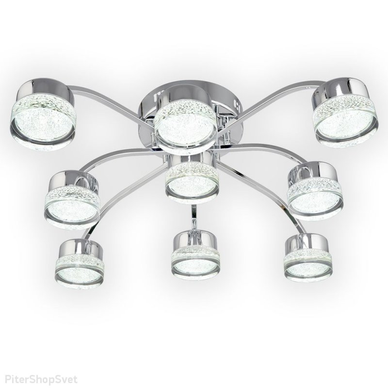 Светодиодная потолочная люстра «Hi-Tech» 1-5616-9-CR Y LED