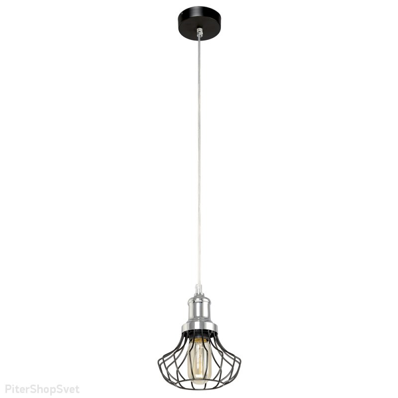 Подвесной светильник «LOFT» 2-8713-1-BK+CR E27