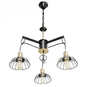 Подвесная люстра 2-8711-3-BK+AB E27 «Loft»