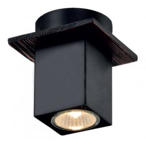 Чёрный накладной потолочный светильник «Luise»