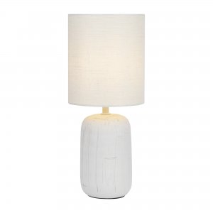 Настольная лампа из керамики с белым абажуром «Ramona»