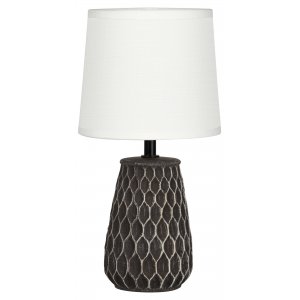 Керамическая настольная лампа с абажуром конус «Bertha»