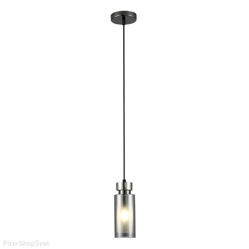Подвесной светильник дымчатый цилиндр «Klara» 3099-201