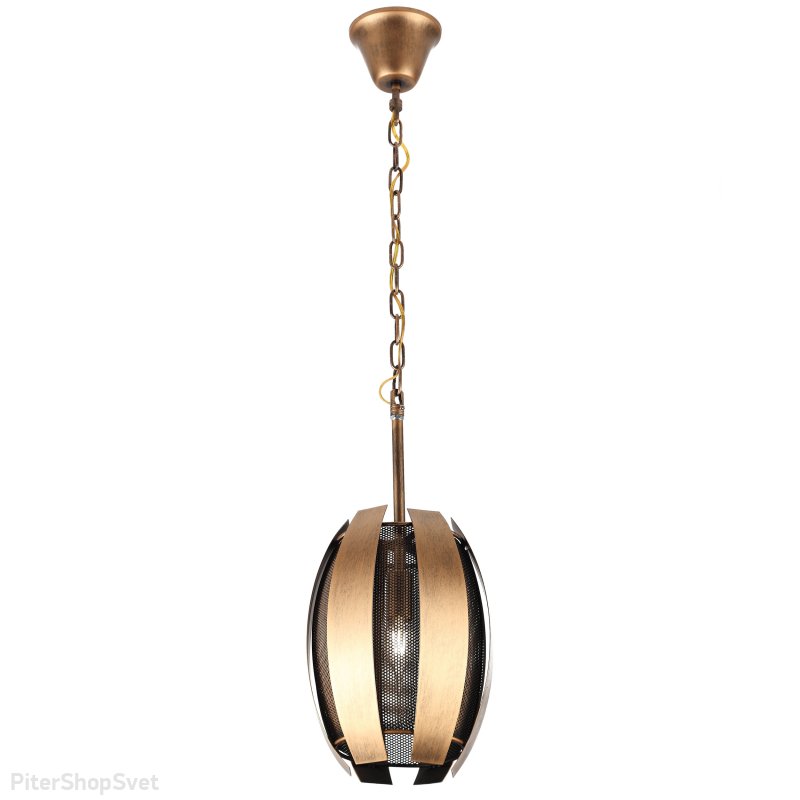 Подвесной светильник бронзового цвета «Diverto» 4035-201