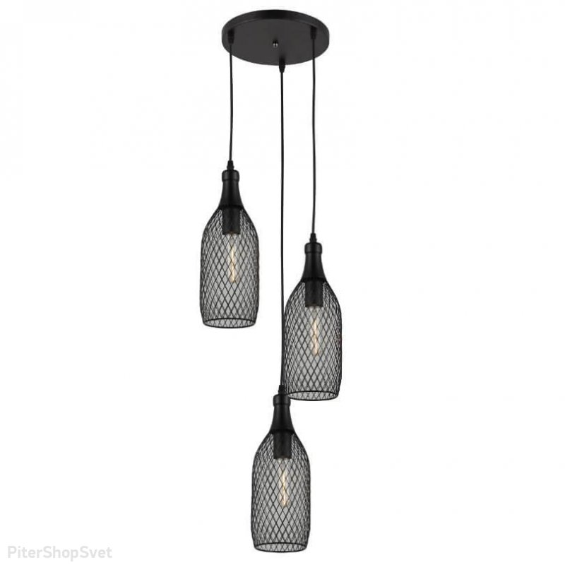 Тройной подвесной светильник бутылки «Marlis» 5074-203