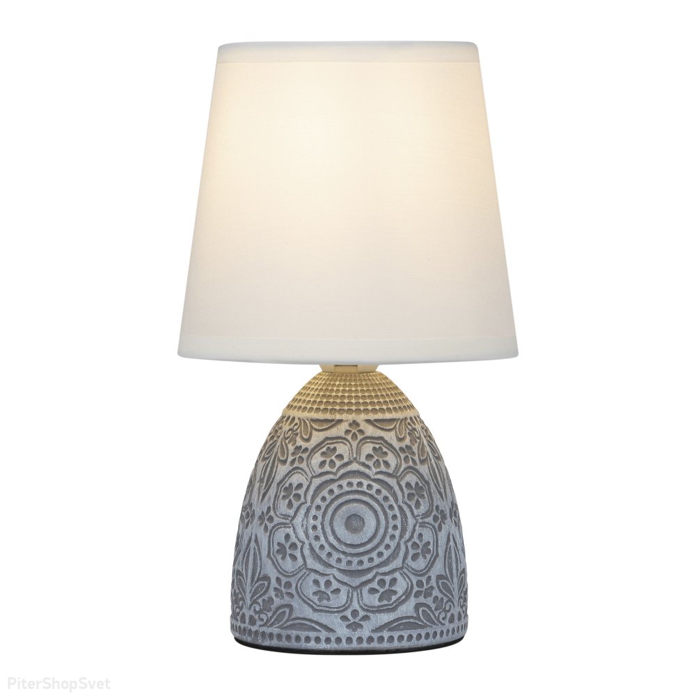 Керамическая настольная лампа с абажуром конус «Debora» D7045-502