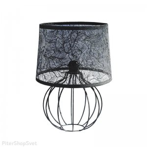 Металлическая настольная лампа чёрного цвета «Карвед»