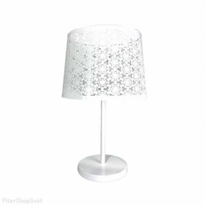 Белая настольная лампа «Карвед»