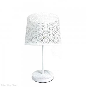 Белая настольная лампа «Карвед»
