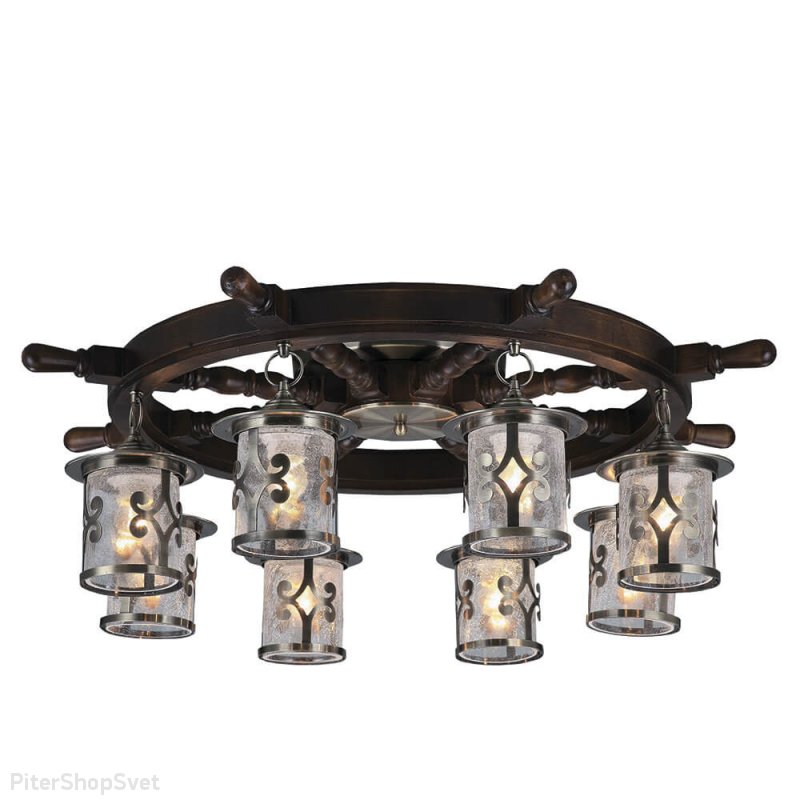 Потолочная люстра штурвал «Палермо» 30459.01.93.08