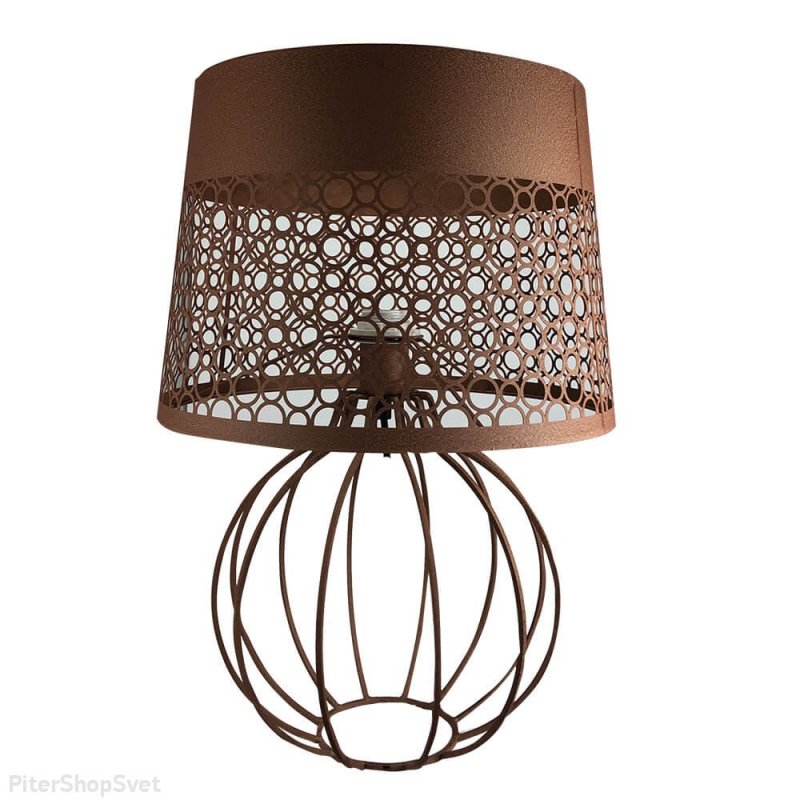 Металлическая настольная лампа песочного цвета «Карвед» 39103.04.28.01B