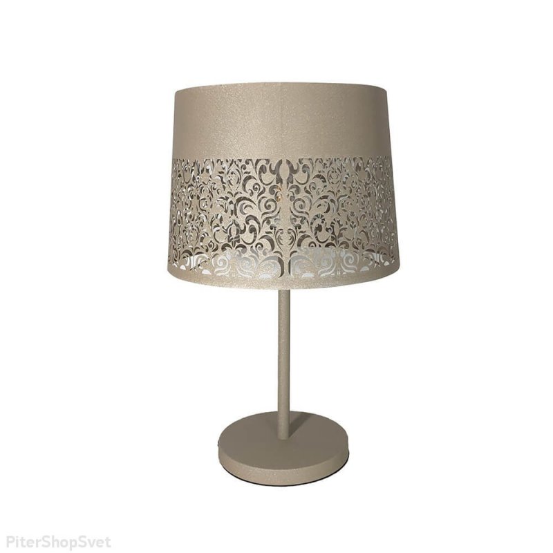 Настольная лампа из металла кофейного цвета «Карвед» 39104.04.83.01C