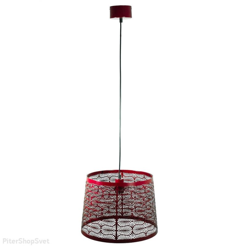Подвесной светильник бордового цвета «Карвед» 39105.01.12.01