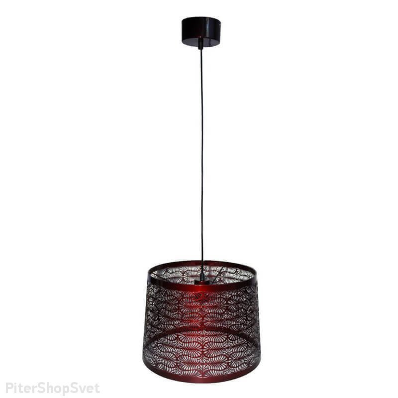 Подвесной светильник бордового цвета «Карвед» 39105.01.57.01