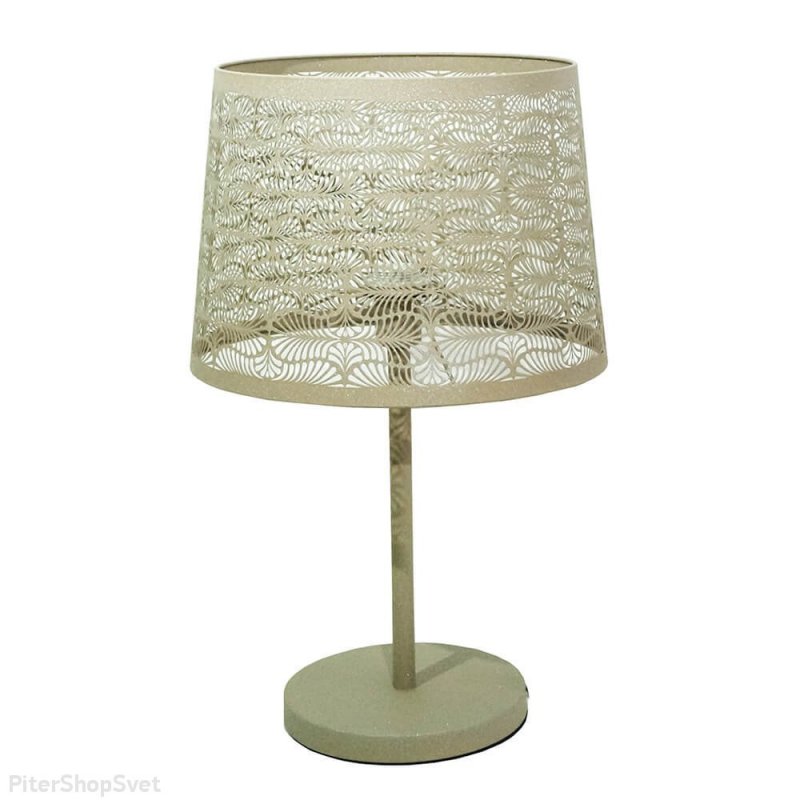 Настольная лампа песочного цвета «Карвед» 39105.04.83.01C