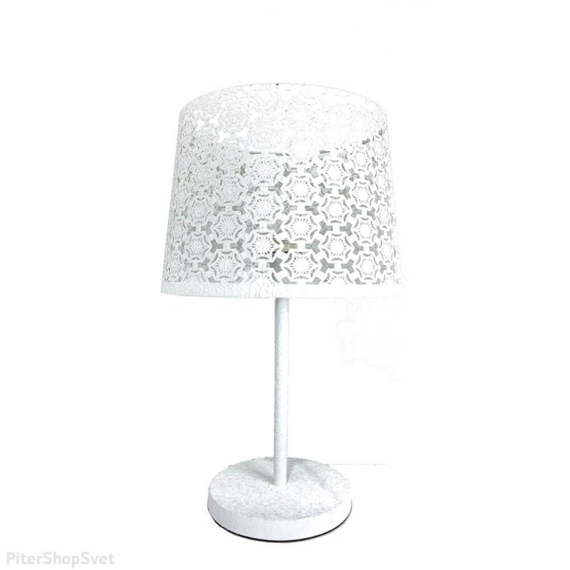 Белая настольная лампа «Карвед» 39106.04.17.01C