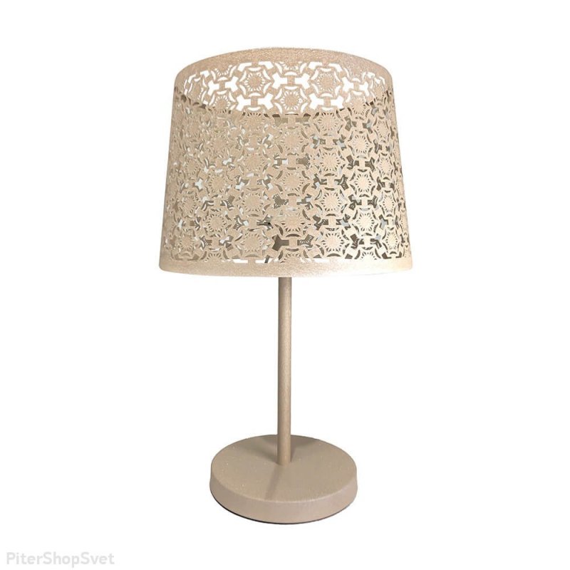 Настольная лампа кофейного цвета из металла «Карвед» 39106.04.83.01C