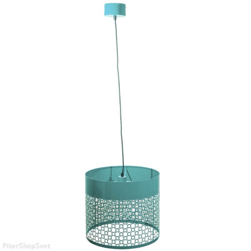 Подвесной светильник бирюзового цвета «Карвед» 39203.01.44.01