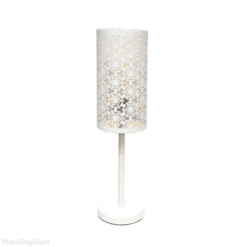 Белая настольная лампа «Карвед» 39306.04.17.01F