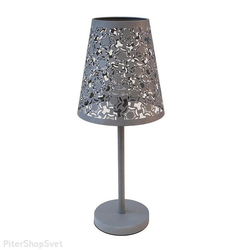 Серая настольная лампа «Карвед» 39406.04.84.01F