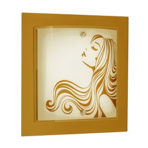 Светильник с рисунком девушки «Kiss»