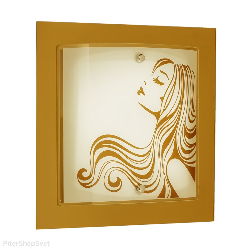 Светильник с рисунком девушки «Kiss» 824.27.7