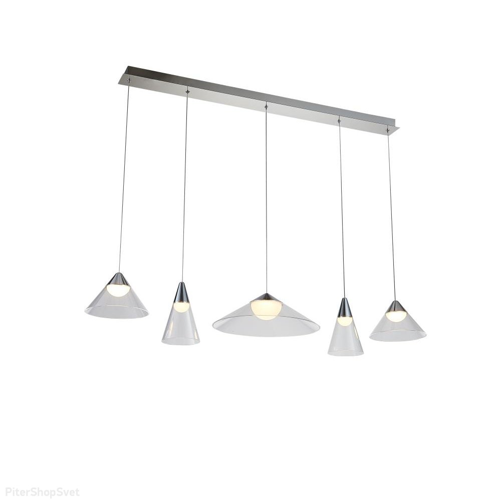 Светодиодный светильник с подвесами на длинном основании 1055-LED24PL