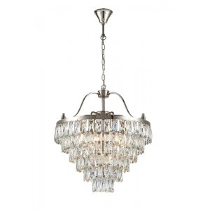 Хрустальная подвесная люстра каскад