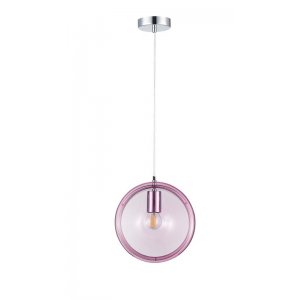 Розовый подвесной светильник