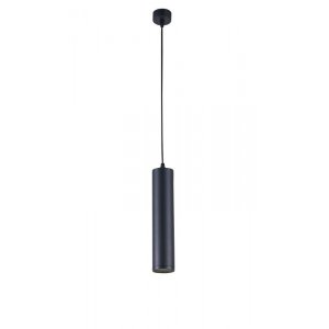 Чёрный подвесной светильник цилиндр