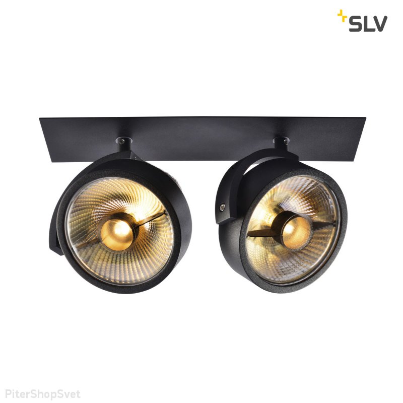 Двойной спот «Kalu Recessed Black» 113360