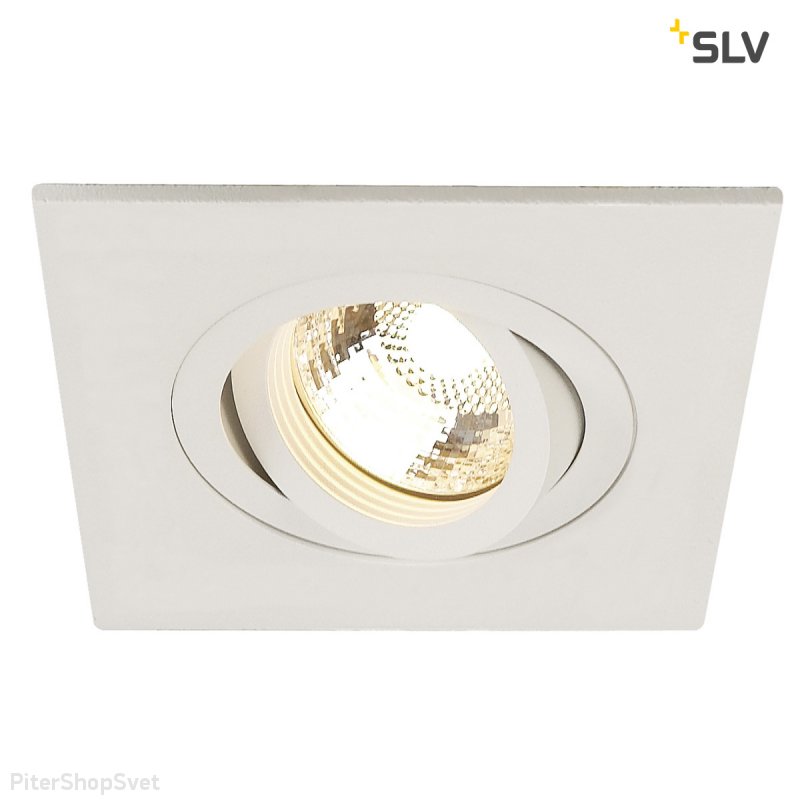 белый поворотный светильник «New Tria XL Square» 113451