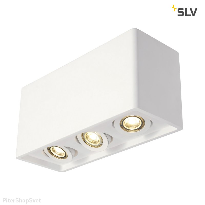 Гипсовый накладной светильник «Plastra Box» 148053