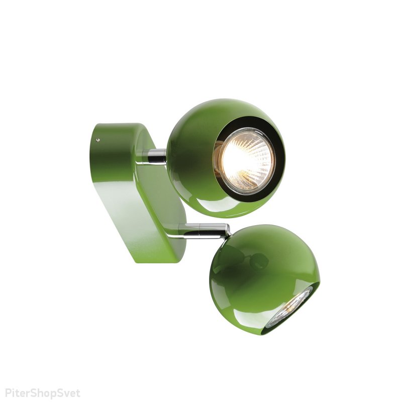 Двойной спот зелёного цвета «Light Eye GU10 Spot» 149075