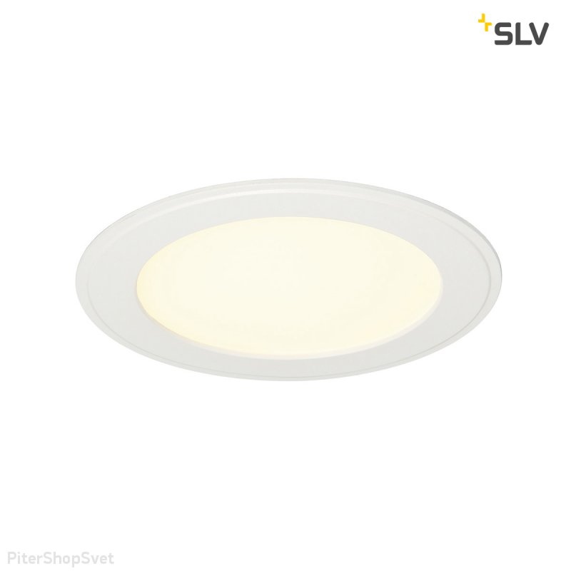 Большой светодиодный встраиваемый светильник «Senser Round White» 162713