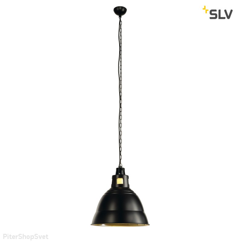 Чёрный купольный подвесной светильник «Para» 165359