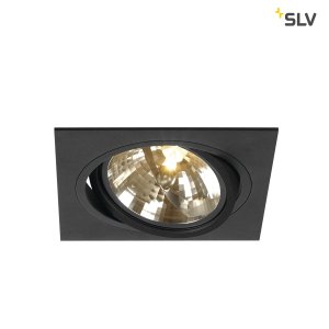 Чёрный встраиваемый светильник 113800 «New Tria Black»