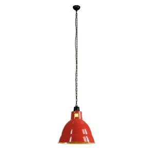Красный купольный подвесной светильник 165356 «Para»