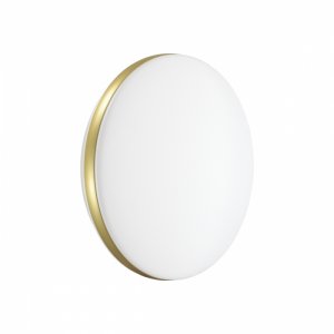Бело-золотой круглый настенно-потолочный светильник 12Вт 4000К «Ringo»