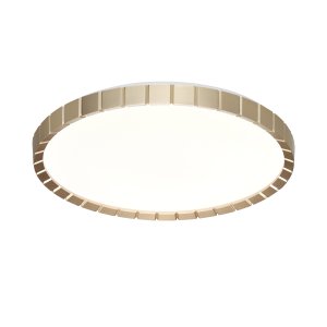 Бело-золотая круглая светодиодная потолочная люстра 48Вт 4000К «ATABI GOLD»