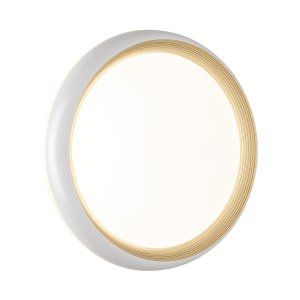 Бело-золотой круглый потолочный светодиодный светильник «TOFIQ WHITE»