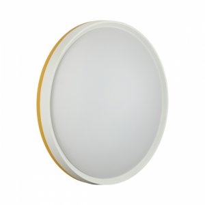 Бело-жёлтый круглый потолочный светодиодный светильник «Yellow»