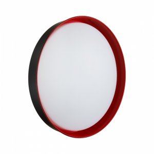 Чёрно-красный круглый потолочный светодиодный светильник 48Вт 4000К «Red»
