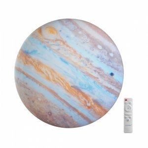 Круглый потолочный светодиодный светильник с рисунком поверхности Юпитера 48Вт 3000-6000К с пультом «Jupiter»