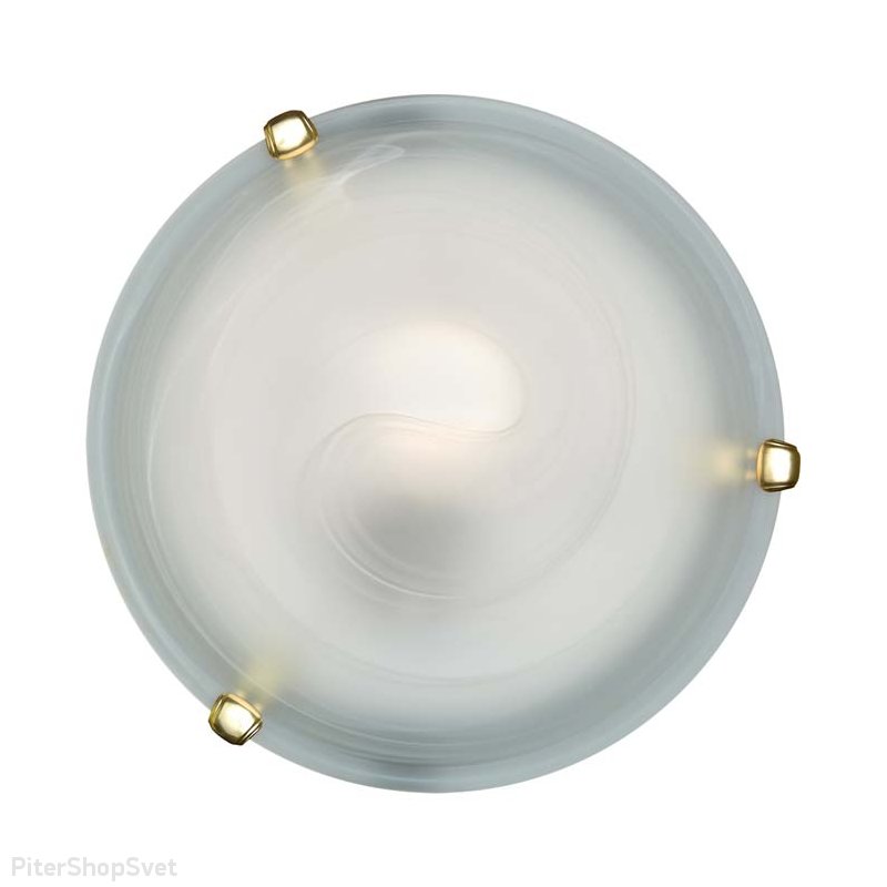Круглый светильник белого цвета «DUNA» 253 золото