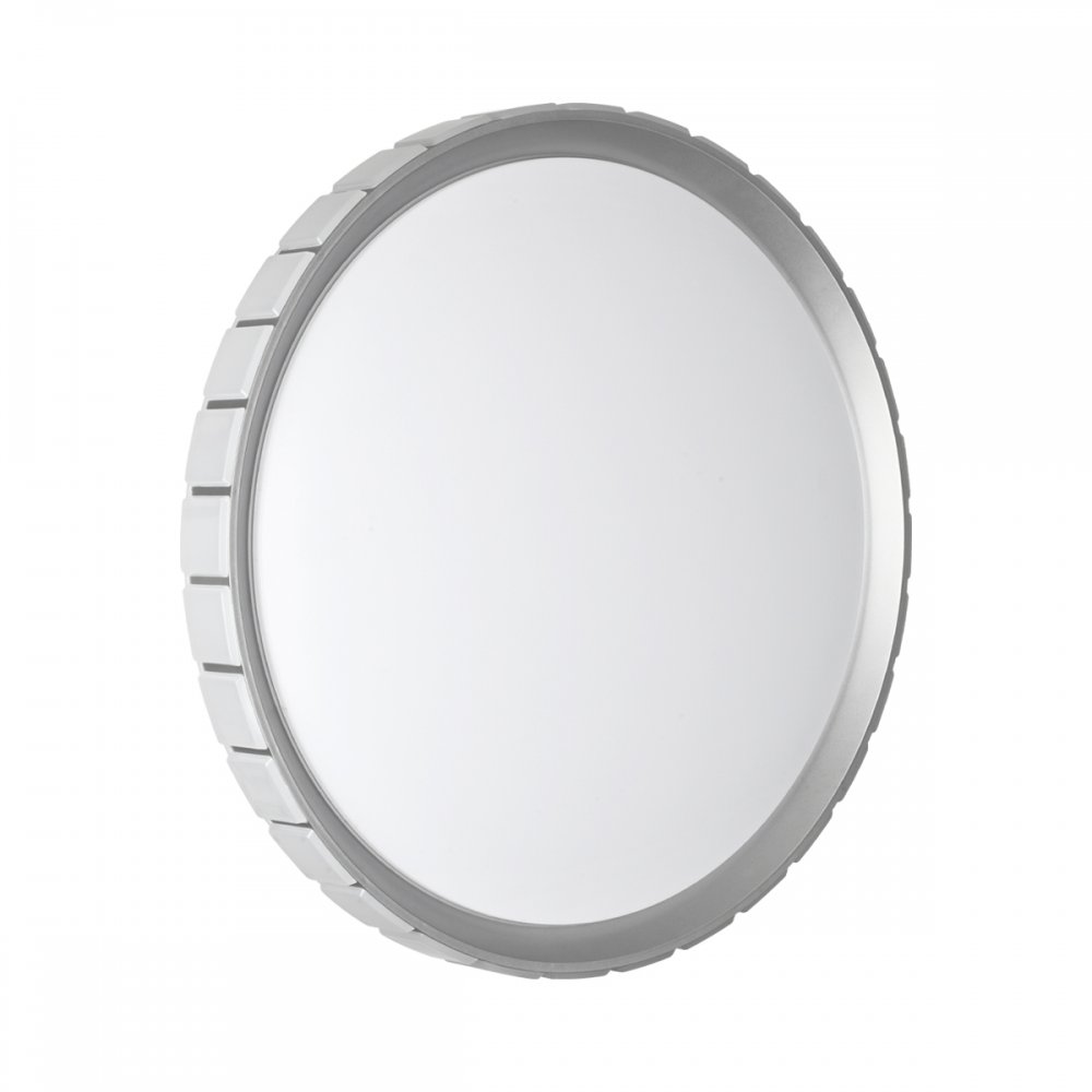 Круглый потолочный светодиодный светильник 49см 76Вт 3000/4000/6000K IP43 «KUPI SILVER» 7696/ELN